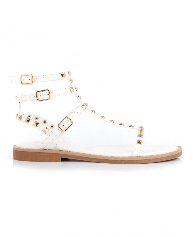 Sandales spartiates Les Tropeziennes CORALIE Ankle-strap Blanche Femme|EEIO-33321282